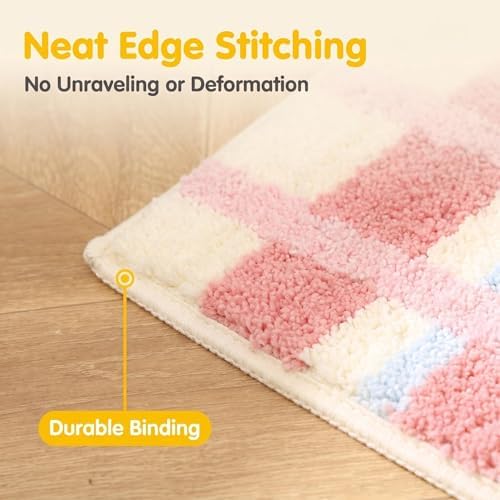 GIB Bathroom Rugs 32"x20", Extra Soft Absorbent Bath Mat for Bathroom Floor