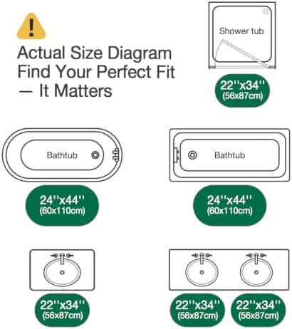 LUMI Beach Bathroom Rug Soft Microfiber Absorbent Bath Mat 22x34
