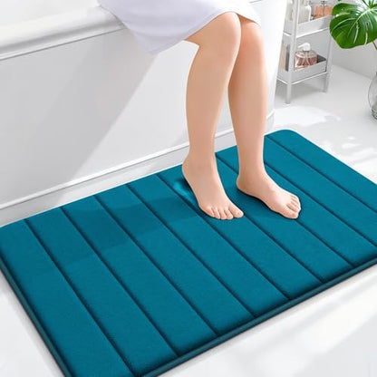 OLANLY Memory Foam Large Bath Mat 40x24, Super Soft Absorbent Bathroom Rugs