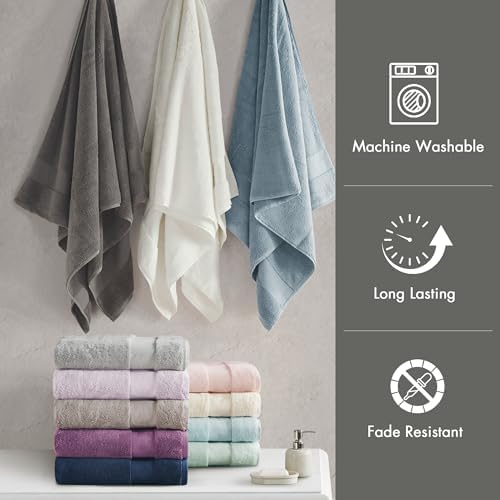 Madison Park Turkish 600 GSM Bath Sheet Set, 35 x 70 in - 2 Piece, Charcoal