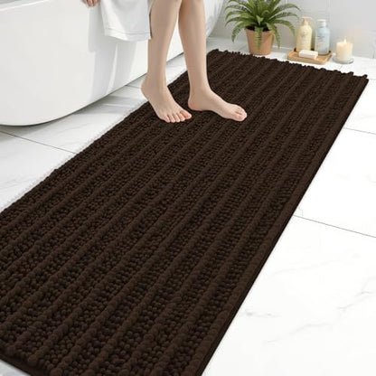 Arotive Bathroom Rugs Mat 70x24, Soft Absorbent Chenille Shaggy Bath Mat