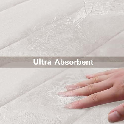 Buganda Memory Foam Bath Mat 47 x 32, Ultra Soft Absorbent Bathroom Rugs