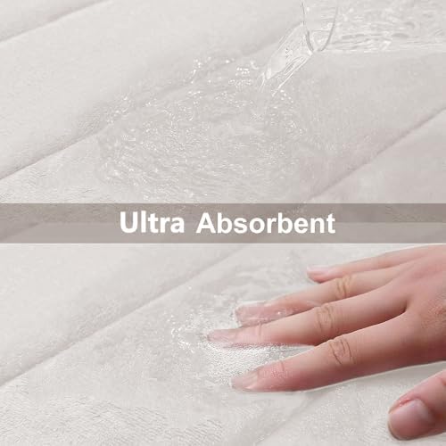 Buganda Memory Foam Bath Mat 47 x 17, Ultra Soft Absorbent Bathroom Rugs