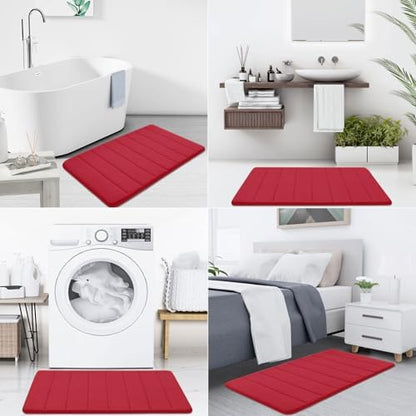 Buganda Memory Foam Bath Mat 47 x 24, Ultra Soft Absorbent Bathroom Rugs