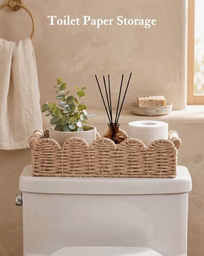 Toilet Paper Storage Basket for Toilet Tank, Bathroom Organizer