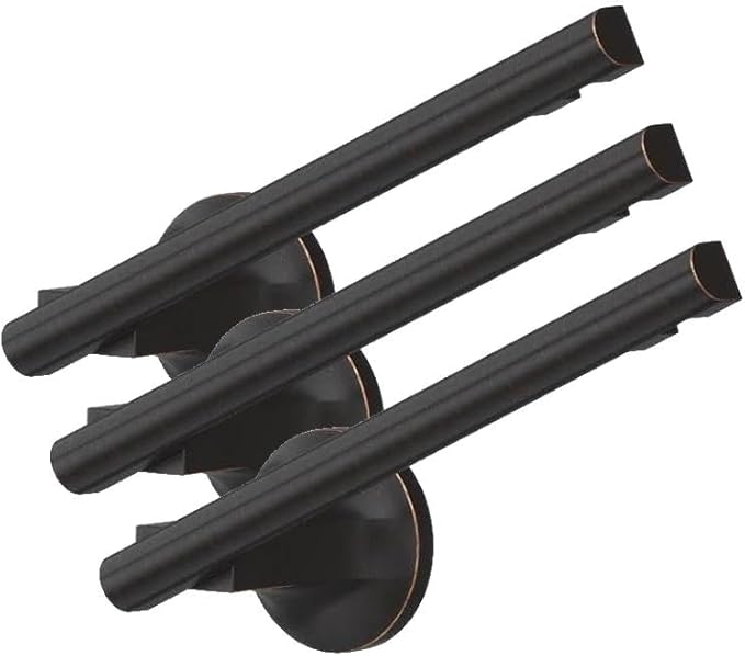 Pfister Pfirst Modern Toilet Paper Holder, Bathroom Tissue Holder, Wall-Mounted, Screw-in, Tuscan Bronze Finish, BPHPFM0Y (Pack of 3)