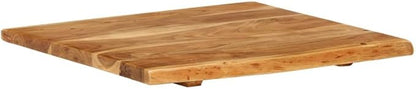 vidaXL Solid Wood Acacia Bathroom Vanity Top Worktop Washing Table Plate Floating Countertop Sink Console Wooden Home Interior 22.8"