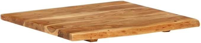 vidaXL Solid Wood Acacia Bathroom Vanity Top Worktop Washing Table Plate Floating Countertop Sink Console Wooden Home Interior 22.8"