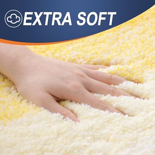 OLANLY Bathroom Runner Rug 47x20, Extra Soft Absorbent Microfiber Bath Rugs