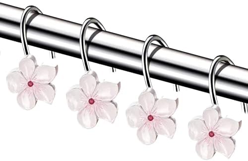 Creative Scents Vanda Shower Curtain Hooks Decorative | Set of 12