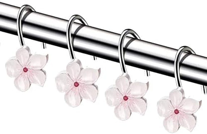 Creative Scents Vanda Shower Curtain Hooks Decorative | Set of 12