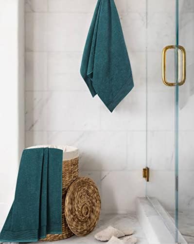 Belizzi Home Ultra Soft 2 Pack Oversized Bath Towel Set 28x55 inches, 100% Cotton Large Bath Towels, Ultra Absorbant Compact Quickdry & Lightweight Towel, Ideal for Gym Travel Camp Pool - Teal