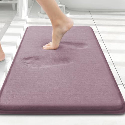 Smiry Memory Foam Bath Mat 24x16, Extra Soft and Absorbent Bathroom Rugs