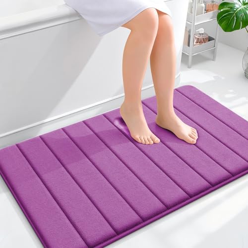 OLANLY Memory Foam Large Bath Mat 40x24, Super Soft Absorbent Bathroom Rugs