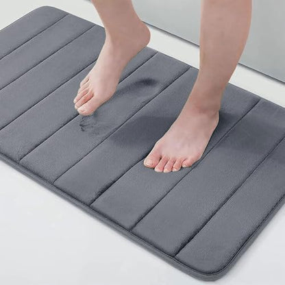 Buganda Memory Foam Bath Mat 34 x 20, Ultra Soft Absorbent Bathroom Rugs