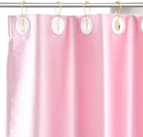 Maxdot 12 Pcs Gold Bow Knot Shower Curtain Hooks, Rustproof Metal Rings