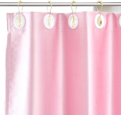 Maxdot 12 Pcs Gold Bow Knot Shower Curtain Hooks, Rustproof Metal Rings