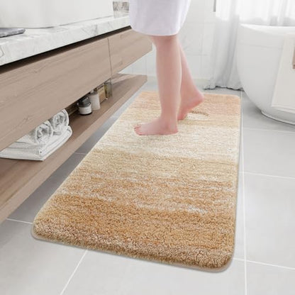 Arotive Microfiber Bathroom Rugs, Shaggy Soft Absorbent Bath Rug, 54x24