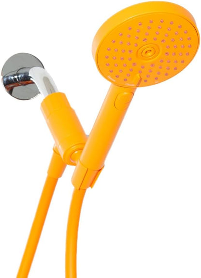sproos! - Handheld Showerhead, High Pressure Performance, Vitamin C | Colorful - Easy DIY Installation - Renter Friendly - 3 Spray Functions with Pause - Extra Long 70 Inch Flexible Hose