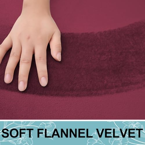 Smiry Memory Foam Toilet Rugs 24x20, Extra Soft Absorbent Bathroom Rugs