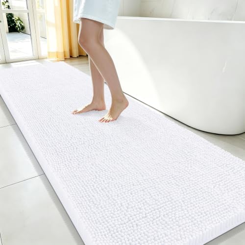 Smiry Bathroom Rugs 70X24, Luxury Chenille Extra Soft Absorbent Bath Mat