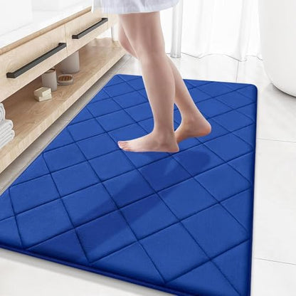 OLANLY Memory Foam Bath Mat 59x34, Ultra Soft and Absorbent Bathroom Rugs