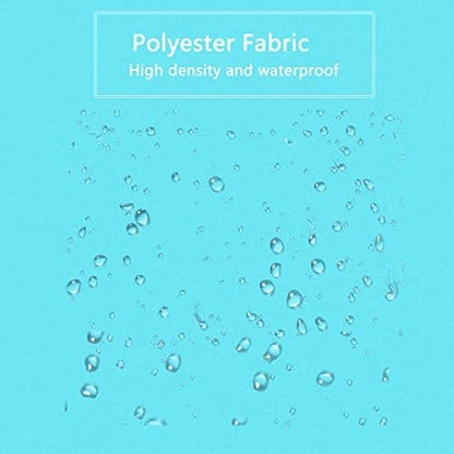 LLSCL Sapphire Blue Fabric Shower Curtain Liner with Magnets, Waterproof Hotel Quality, 72 x 72 Machine Washable