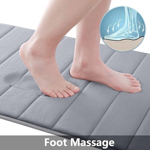Buganda Memory Foam Bath Mat 59 x 20, Ultra Soft Absorbent Bathroom Rugs