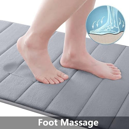 Buganda Memory Foam Bath Mat 59 x 20, Ultra Soft Absorbent Bathroom Rugs