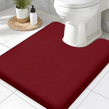 Smiry Memory Foam Toilet Rugs 24x20, Extra Soft Absorbent Bathroom Rugs