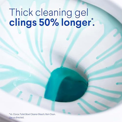Clorox Toilet Bowl Cleaner Clinging Bleach Gel, Ocean Mist, 24 Fluid Ounces (Package May Vary)