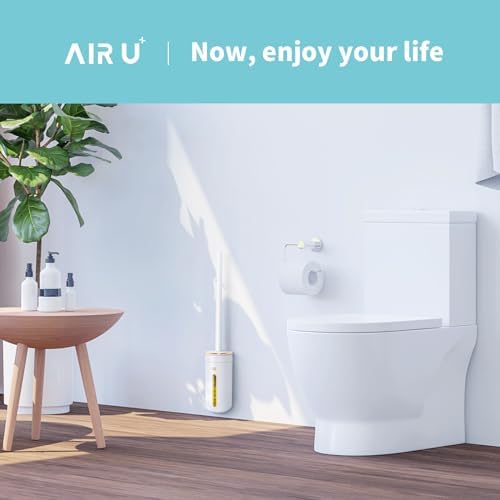 48 Count Disposable Toilet Brush Heads, Toilet Bowl Wand Refills for Toilet and Bathroom Cleaning, Yellow Lemon Fragrance, Not Suitable for Electric Toilet Brushes
