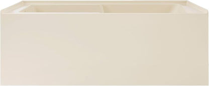 Voltaire 60" x 30" Left-Hand Drain Alcove Bathtub with Apron in Bisque