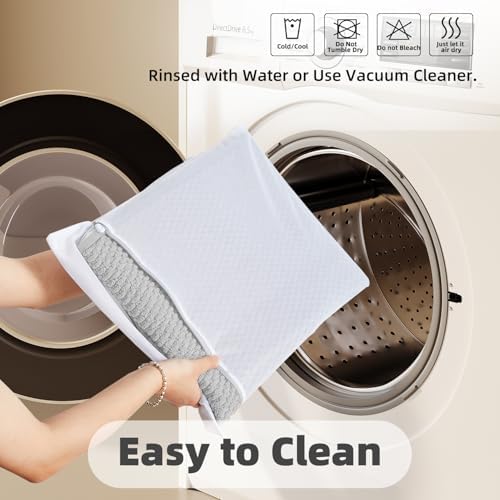 TYUU Toilet Rug, Thin Toilet Rugs U Shaped Washable Non Slip Absorbent Quick Dry Low Pile Toilet Mat, Light Grey 20"x24" U Shape