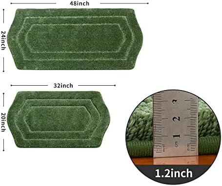 COSY HOMEER Non-Slip Bath Mats Extra Thick Absorbent Plush Washable