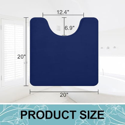 Smiry Memory Foam Toilet Rugs 20x20, Extra Soft Absorbent Bathroom Rugs