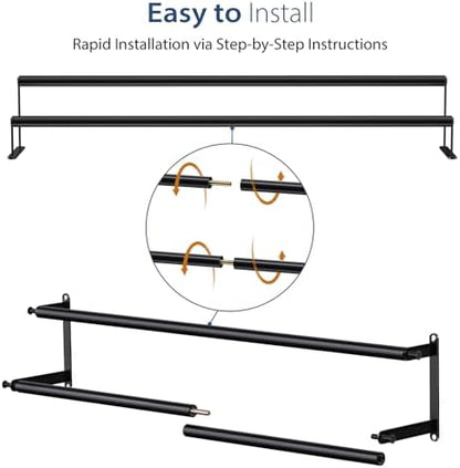 24 Inch Stainless Steel Double Towel Rack for Rentals,Apparment Essentials