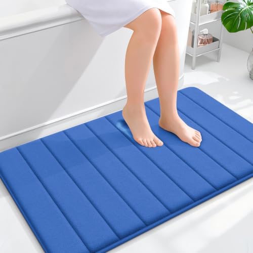 OLANLY Memory Foam Large Bath Mat 40x24, Super Soft Absorbent Bathroom Rugs