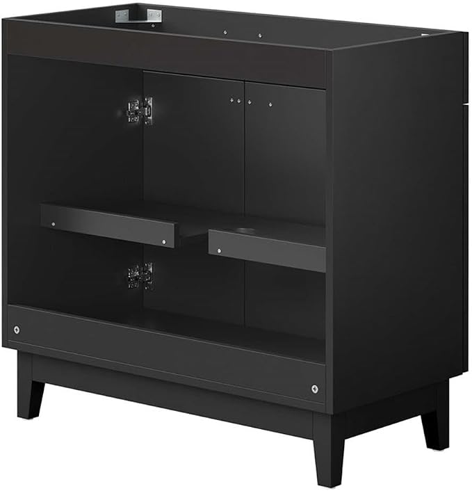 Modway EEI-6400-BLK Miles 36” Bathroom Vanity Cabinet (Sink Basin Not Included), Black