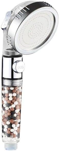 MineralStream Ionic Shower Head 2.0 | High Pressure Water Saving Showerhead with Filter Beads | Eco Water Spa Shower Heads for Hair & Skin Health