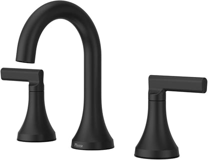 Pfister Vedra 2-Handle 8" Widespread Bathroom Faucet in Matte Black