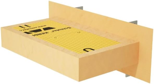 The Original Granite Bracket Floating Shower Bench Kit with Orange Foam Board 18 in. x 10 in. x 4 in. and Shower Bench Bracket - Ready to Tile Shower Seat (1 Count)