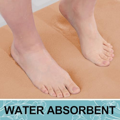 Smiry Memory Foam Bath Mat 36x24, Extra Soft and Absorbent Bathroom Rugs