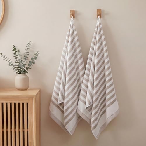 ecolook Microfiber Bath Towel Set of 2, Gray