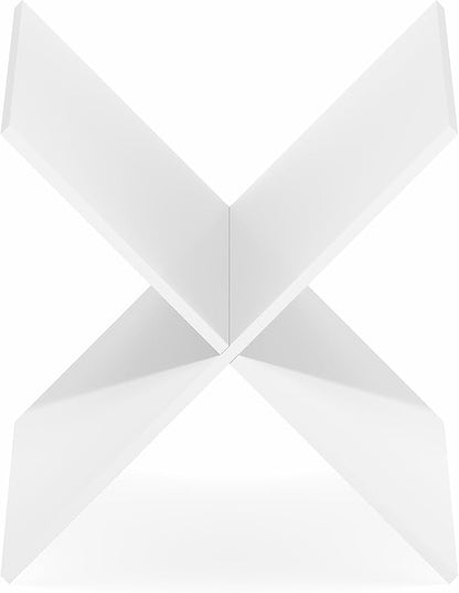 Furinno Cubicle Cube Insert, X-Shelf Cube Organizer, 3-Shelf Accessory, Fits into Furinno Triple Thick Cubes, IKEA Kallax, for Organizers and Storage, White