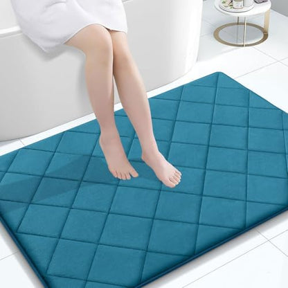 OLANLY Memory Foam Bath Mat 47x32, Ultra Soft and Absorbent Bathroom Rugs