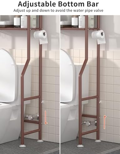 Livilord 3-Tier Over Toilet Storage, Freestanding, Bronze