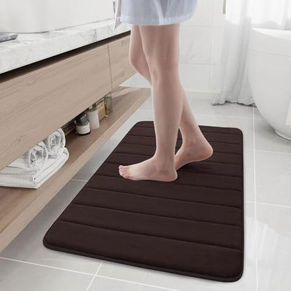 Buganda Memory Foam Bath Mat 40 x 24, Ultra Soft Absorbent Bathroom Rugs