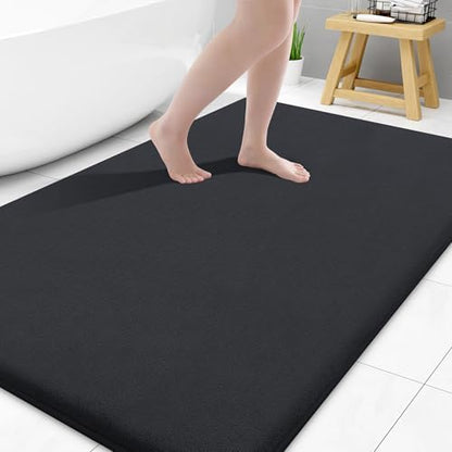 Smiry Memory Foam Bath Mat 44x32, Extra Soft and Absorbent Bathroom Rugs