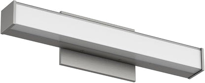 Edge Advantage 18in LED Bathroom Vanity and Wall Light 18W 1,500 Lumens 5-CCT Selectable 2700-3000-3500-4000-5000K in Brushed Nickel with Adjustable Backplate